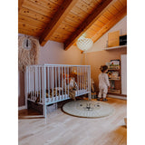 tiSsi® White Laquer Jori Foldable Bed Solid Beech