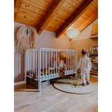 tiSsi® White Laquer Jori Foldable Bed Solid Beech