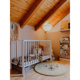 tiSsi® White Laquer Jori Foldable Bed Solid Beech