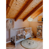 tiSsi® White Laquer Jori Foldable Bed Solid Beech