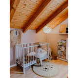 tiSsi® White Laquer Jori Foldable Bed Solid Beech