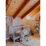 tiSsi® White Laquer Jori Foldable Bed Solid Beech