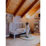 tiSsi® White Laquer Jori Foldable Bed Solid Beech