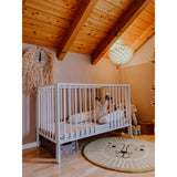 tiSsi® White Laquer Jori Foldable Bed Solid Beech