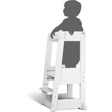 tiSsi® White Laquer Felix Learning Tower Solid Beech