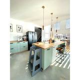 tiSsi® Grey Laquer Felix Learning Tower Solid Beech