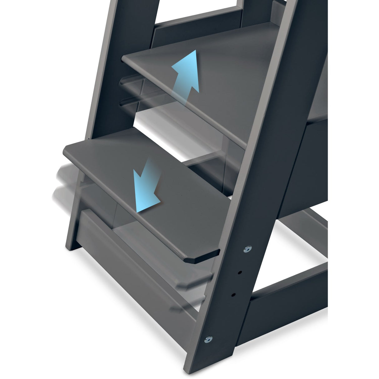 tiSsi® Grey Laquer Felix Learning Tower Solid Beech