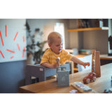 tiSsi® Stormy Grey Laquer Felix Learning Tower Solid Beech