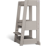 tiSsi® Stormy Grey Laquer Felix Learning Tower Solid Beech