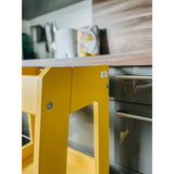 tiSsi® Sun Yellow Laquer Felix Learning Tower Solid Beech