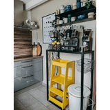 tiSsi® Sun Yellow Laquer Felix Learning Tower Solid Beech