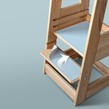 tiSsi® Grey Felix Non-Slip Mats - Set With 2 For Learning Tower Felix