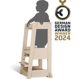 tiSsi® Cashmere Laquer Felix Learning Tower Solid Beech