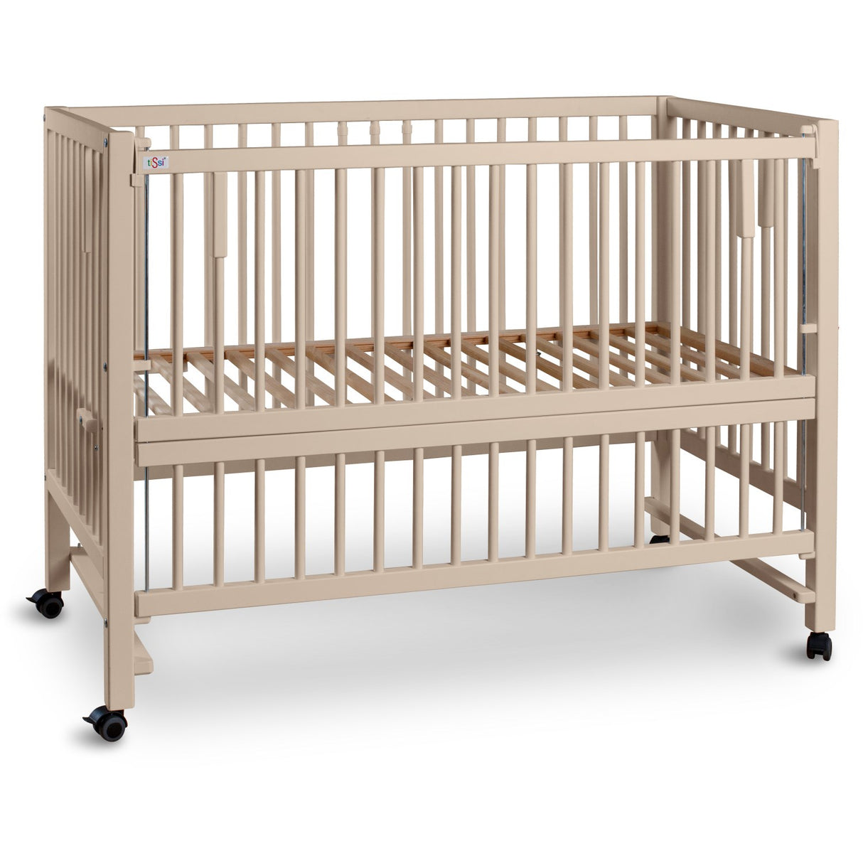 tiSsi® Beige Laquer Hajo Childrens Bed Solid Beech
