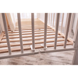 tiSsi® White Laquer Jori Foldable Bed Solid Beech