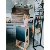 tiSsi® Black Felix Blackboard For Learning Tower Felix