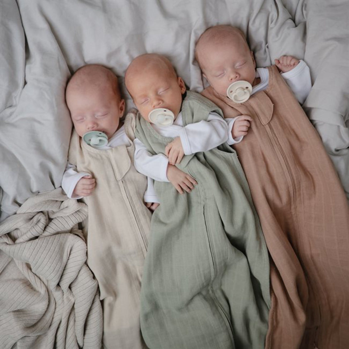 Mushie Blush Muslin Sleep Bag