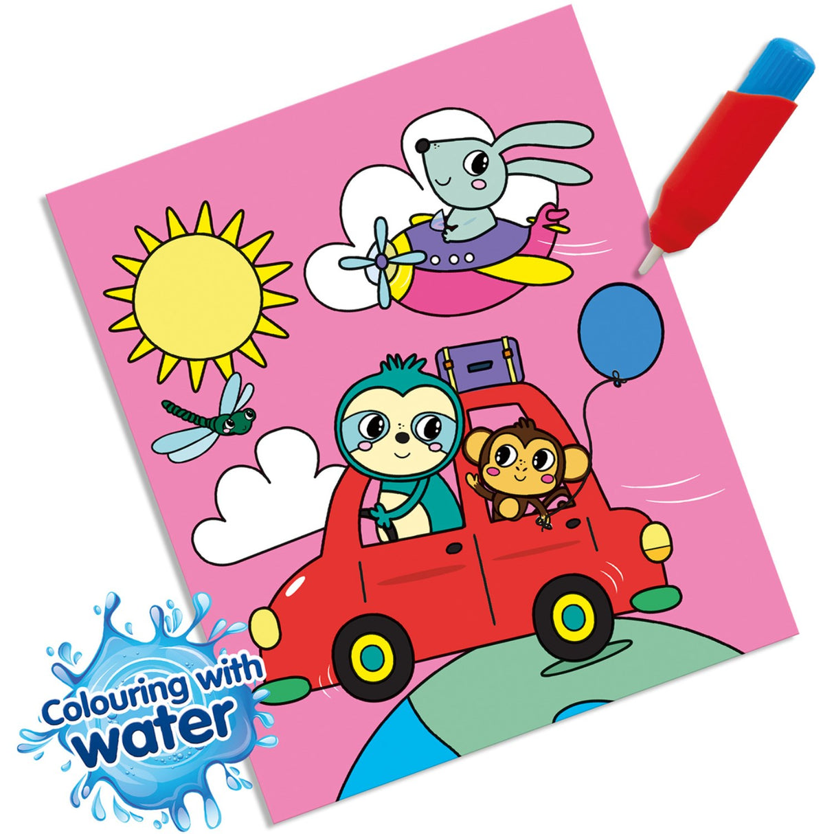 SES Creative Coloring With Water Travel Coloring Book