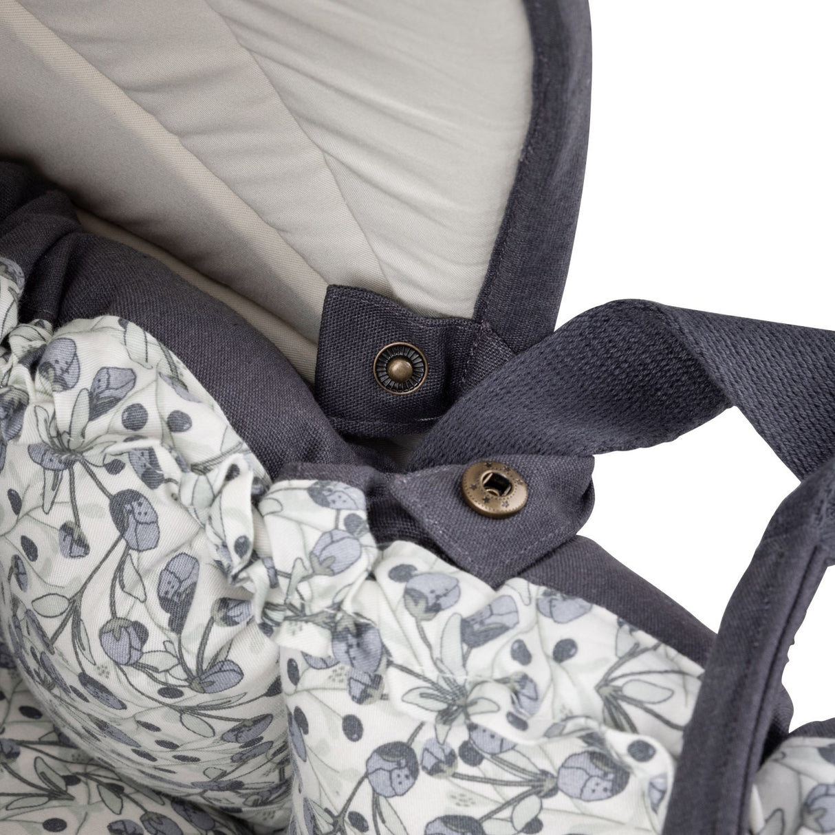 Sebra Blue Olive Hood For 3-In-1 Baby Nest