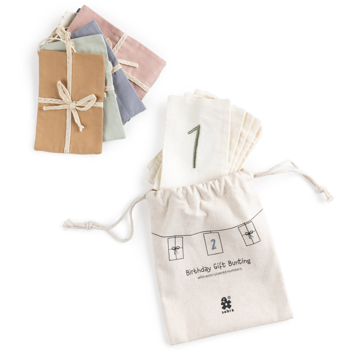Sebra Birthday Bunting Gifts Numbers