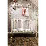 tiSsi® White Laquer Jori Foldable Bed Solid Beech