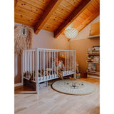 tiSsi® White Laquer Jori Foldable Bed Solid Beech