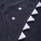 Pippi Odyssey Gray Hooded Baby Towel