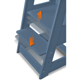 tiSsi® Dove Blue Laquer Felix Learning Tower Solid Beech