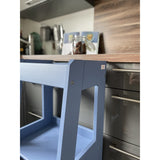 tiSsi® Dove Blue Laquer Felix Learning Tower Solid Beech