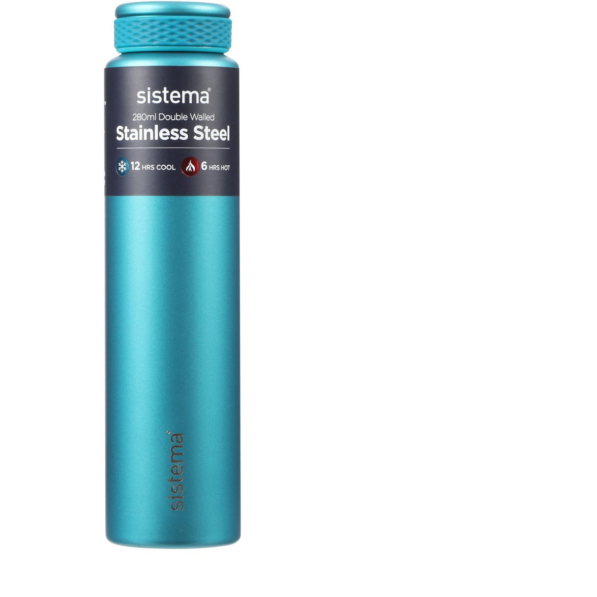 Sistema Stainless Steel Water Bottle 280 ml Teal