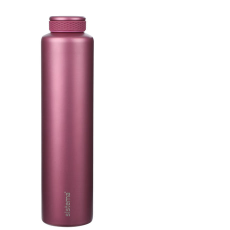 Sistema Fig Purple Stainless Steel Water Bottle 600 Ml