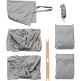 MEMBANTU Grey Organic Twin Hammock Basic