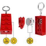Euromic Lego® Minifigurines™ Keychain Light 2X4 Brick Red
