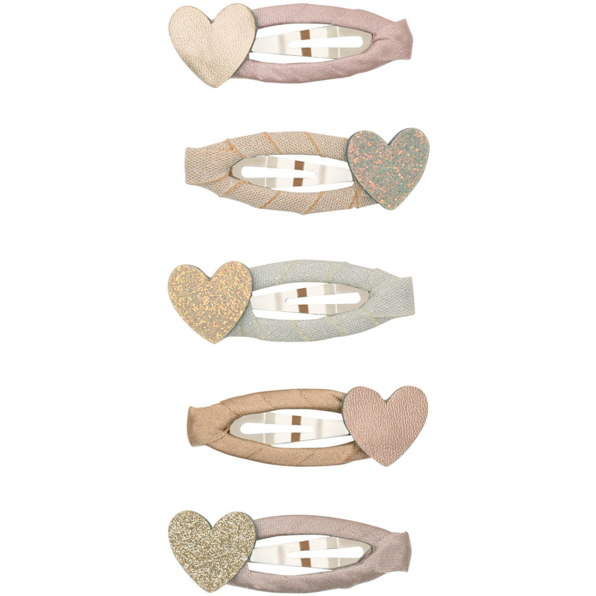 Mimi & Lula 5 Hårspænder - Mini Heart Shimmer Enchanted