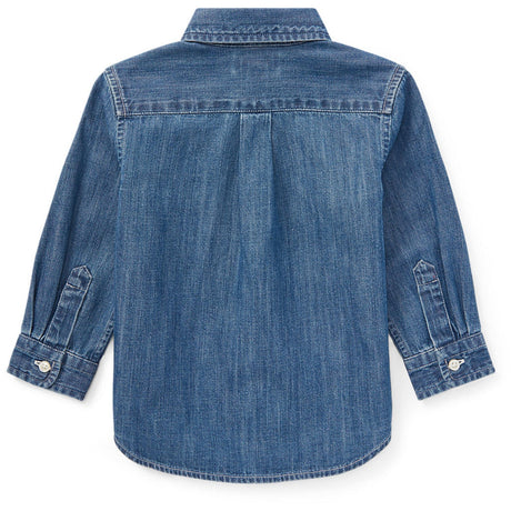 Ralph Lauren Baby Dk Blue Baby Boy Sport Shirt