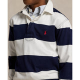 Polo Ralph Lauren White/Cruise Navy Boy Rugby L/S T-Shirt