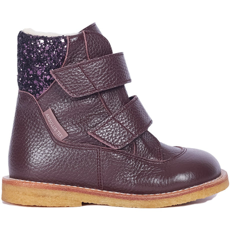 Angulus Dusty Aubergine/Aubergine Glitter TEX & Velcro Boot
