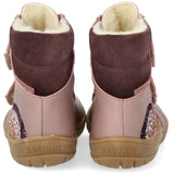 Angulus Faded Rose/Eggplant TEX Boot with Sparkling Glitter Rainbow