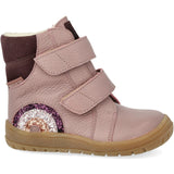 Angulus Faded Rose/Eggplant TEX Boot with Sparkling Glitter Rainbow