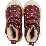 Angulus Berry W. Rose Hearts Heart Print TEX Boot with Wool Lining