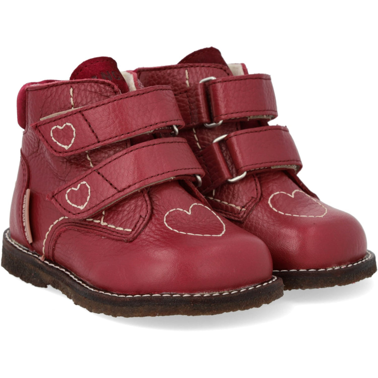 Angulus Berry/Berry Beginner TEX Boot with Heart Embroidery