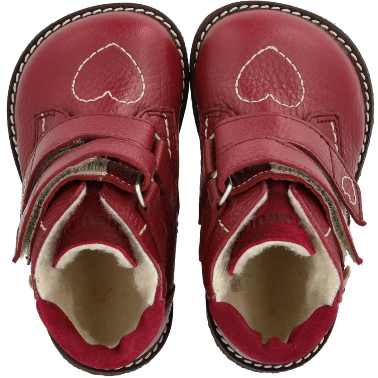 Angulus Berry/Berry Beginner TEX Boot with Heart Embroidery