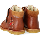 Angulus Cognac/Cognac Beginner TEX Boot with Embroidered Snowman