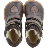 Angulus Lavender/Multi Glitter/Lavende TEX Boot with Sparkling Glitter Hearts