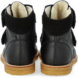 Angulus Black/Black Glitter TEX Boot with Sparkling Glitter Hearts