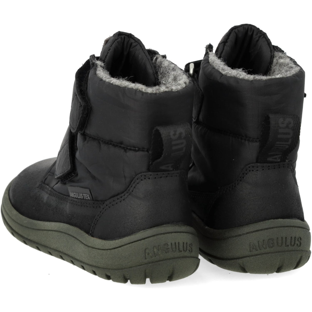 Angulus Black/Dark Grey TEX Boot in Nylon with Durable Leather Details