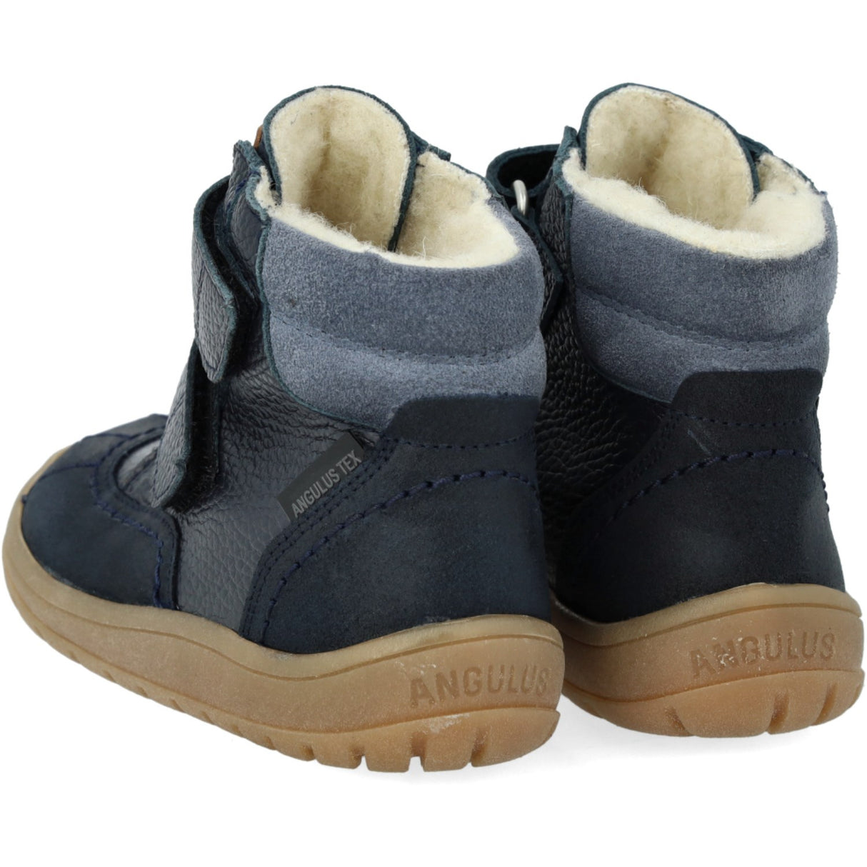 Angulus Navy/Tan/Blue Fog Velcro TEX Boot with Extra Durable Details