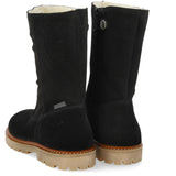 Angulus Black Classic Mid-Rise Suede Boot