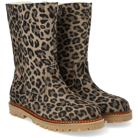 Angulus Beige Leo Classic Mid-High Suede Boot