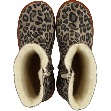 Angulus Beige Leo Classic Mid-High Suede Boot